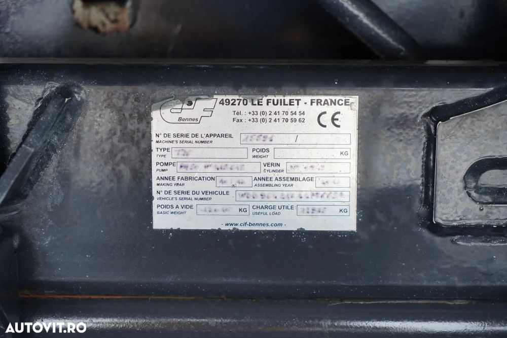 Mercedes-Benz BASCULATOR / HYDROBLANCING / BORDMATIC / EURO 6 / - 30