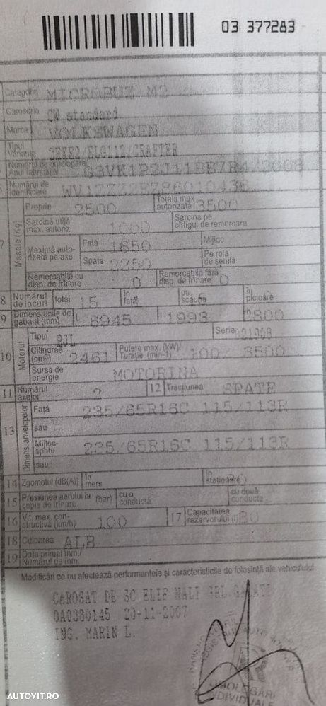 Piese microbuz Volkswagen Crafter 2.5 din 2008 - 3