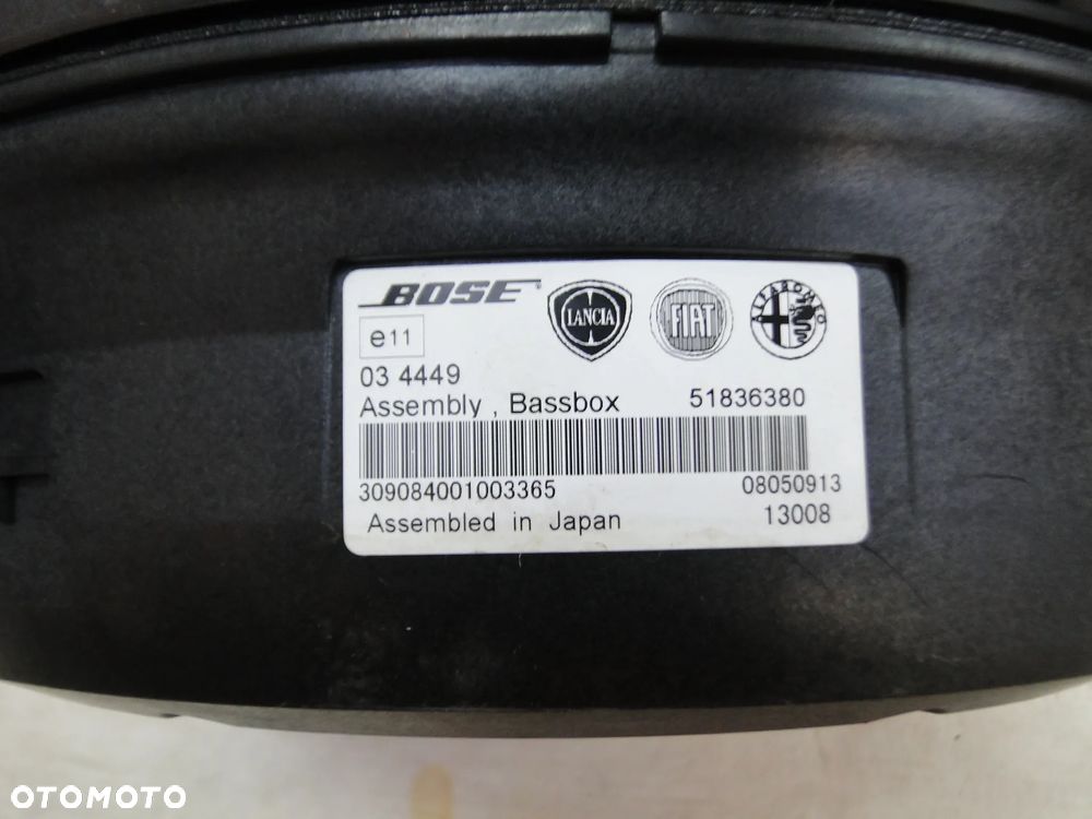 ALFA ROMEO MITO GŁŚNIK OBUDOWA SUBWOFFER BOSE EUROPA - 3