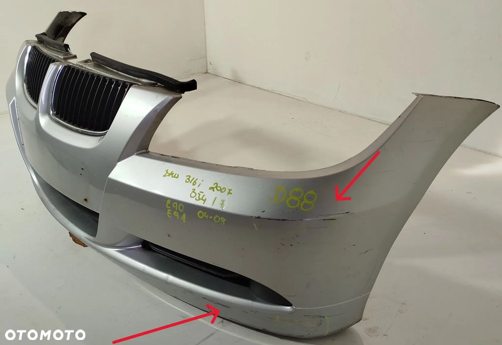 Zderzak przedni przód grill BMW 3 E90 E91 04-08 354/7 - 2