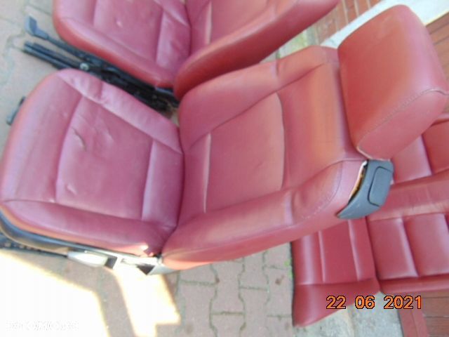 BMW 1 E88 CABRIO czerwone FOTELE SKÓRA skórzane - 8