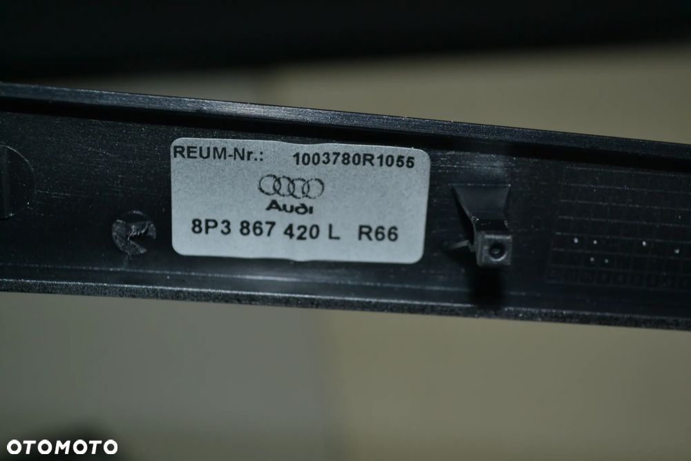 AUDI A3 8P 3D 04-12 LISTWY OZDOBNE DESKI TAPICERKI DRZWI DEKORY R66 KOMPLET - 7