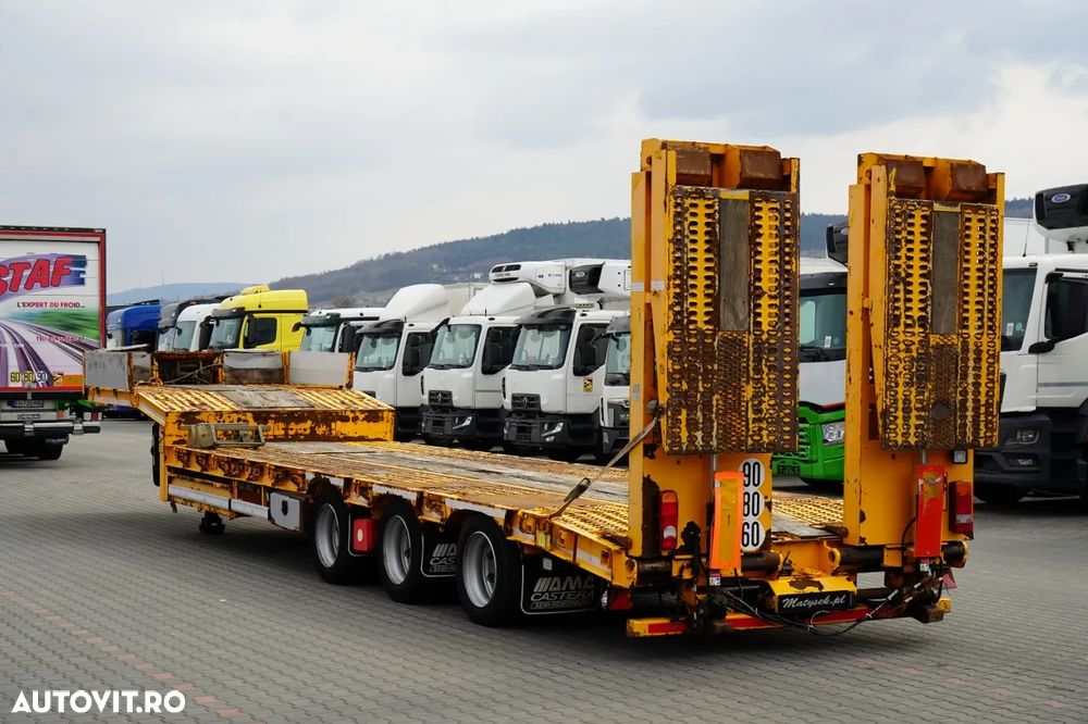 Castera REMORCA AUTO AMC CASTERA / ÎNCĂRCĂTOR JOS / 13,1 M / GAMĂ HIDRAULICĂ / AXĂ DE DIRECȚIE / TROLIU - 6
