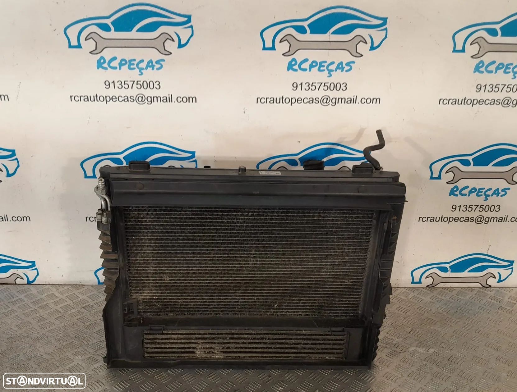 RADIADOR VENTILADOR INTERCOOLER BMW SERIE 5 E60 SEDAN CARRO 64509122827 9122827 17117795878 7795878 17517787446 7787446 17217787447 7787447 TERMOVENTILADOR - 1