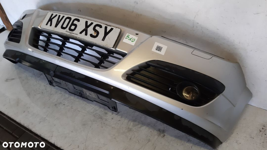 ^  ZDERZAK PRZÓD PRZEDNI DO OPEL ASTRA H 3 III HALOGENY SPRYSKI XENON KOD KOLOR Z157 SREBRNY - 3
