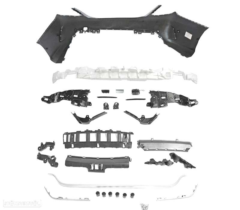 PARACHOQUES TRASEIRO MERCEDES CLASE C W205 14-18 LOOK AMG C63 PDC - 2