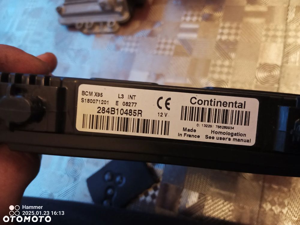 Megane III komputer zestaw start 237100055R - 3