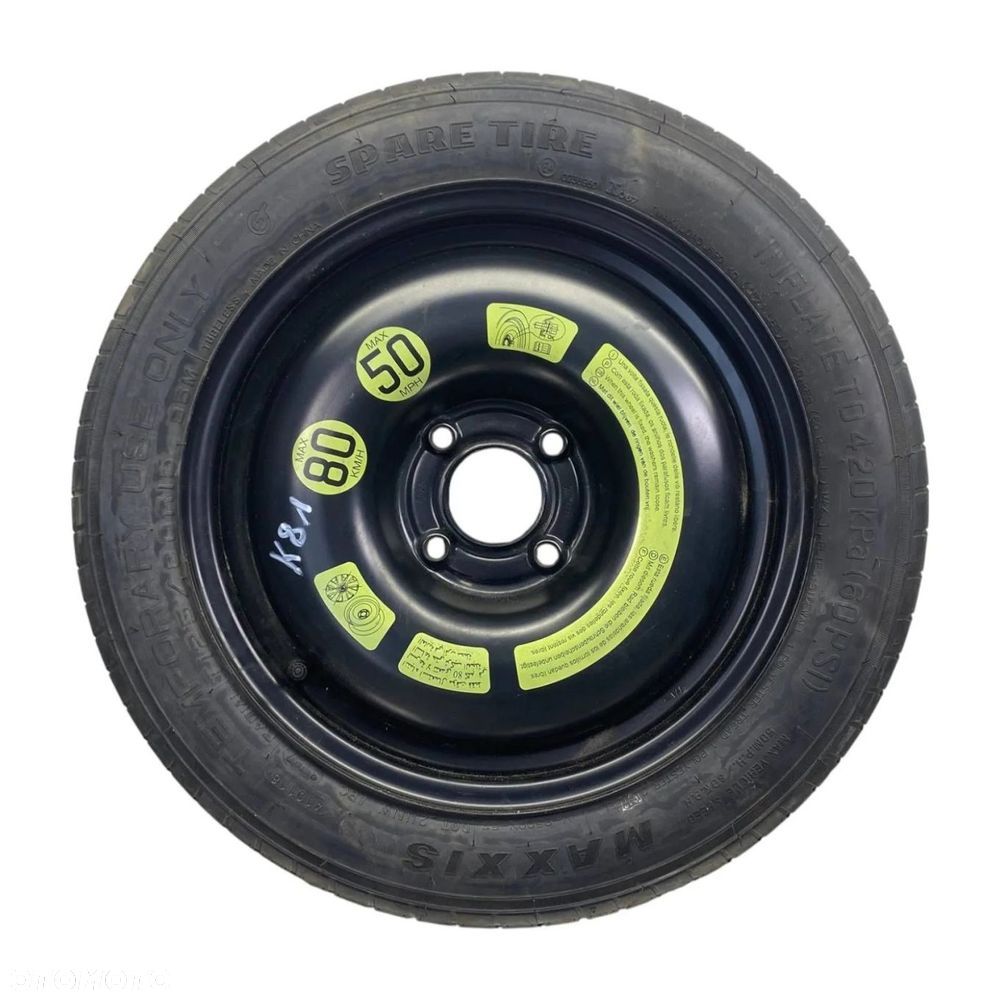 KOŁO DOJAZDOWE PEUGEOT 207 CITROEN C3 125/80R15 4X108 2150753 ET15 - 5