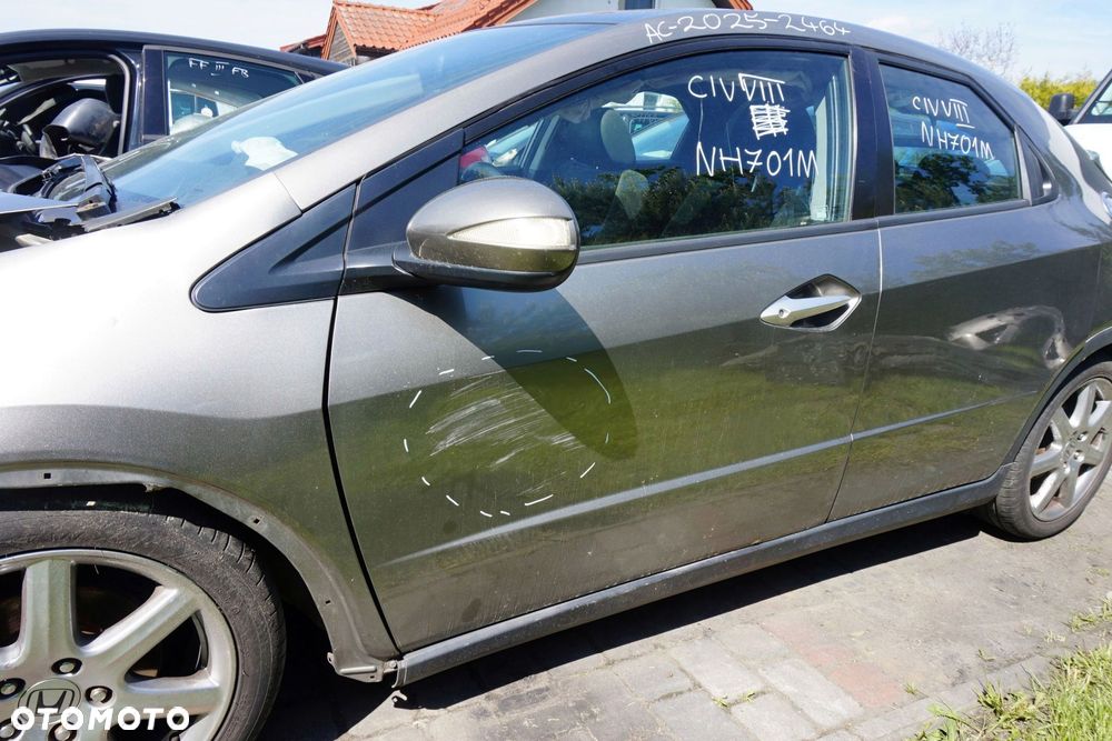 DRZWI PRZEDNIE LEWE CIVIC VIII 5D HB NH701M  SZARY HONDA 2006-2010 - 4