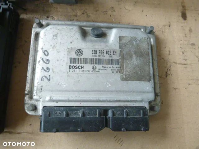 ZESTAW STARTOWY KOMPUTER STACYJKA IMMOBILIZER LICZNIK SEAT IBIZA III CORDOBA II 1.9 SDI 038906012EM - 6