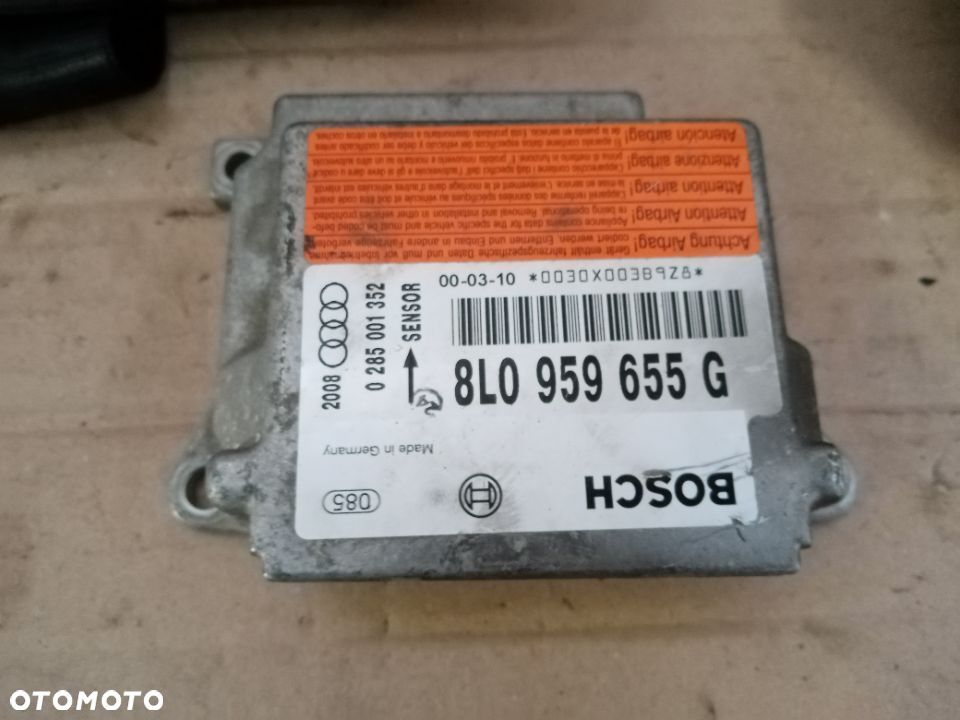 Zaślepka konsoli poduszki pasy AIRBAG zestaw naprawczy Audi A3 8L - 2