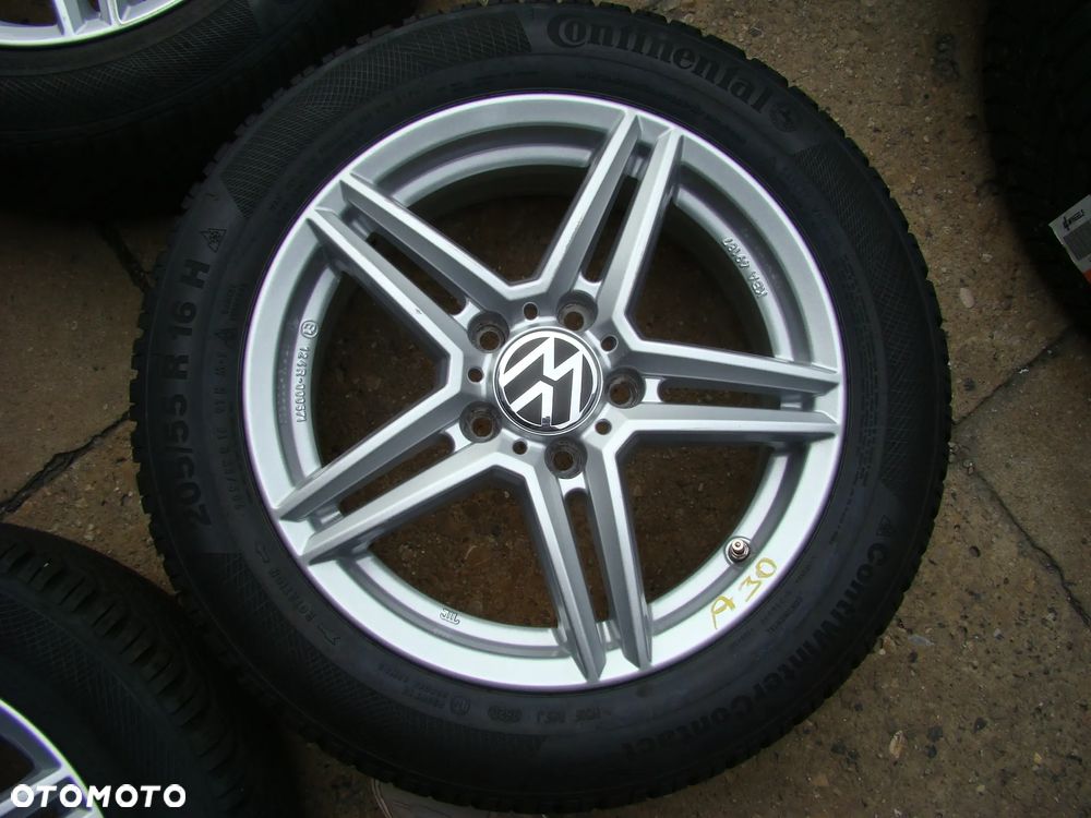 a30 5x112 VW Golf V VI VII VIII Plus Jetta Touran Caddy 6,5jx16 opona zima 205/55 - 3