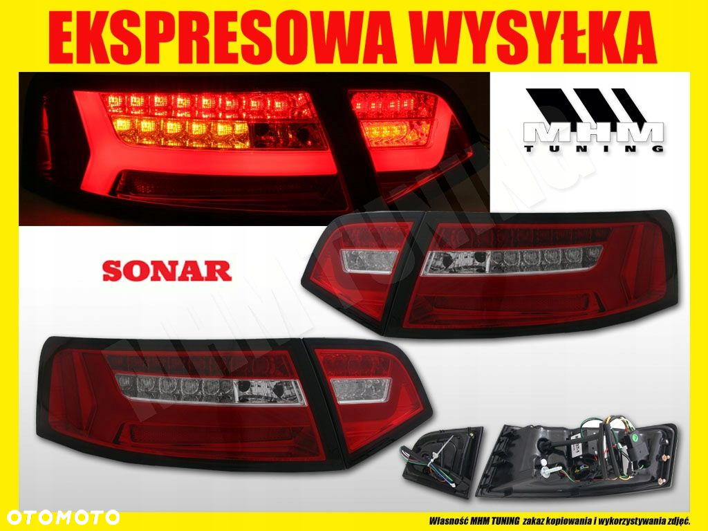 Lampy tyl kpl Led Diodowe Dynamiczne DTS Tuning Audi a6 C6 4f Lift 08-11 - 6