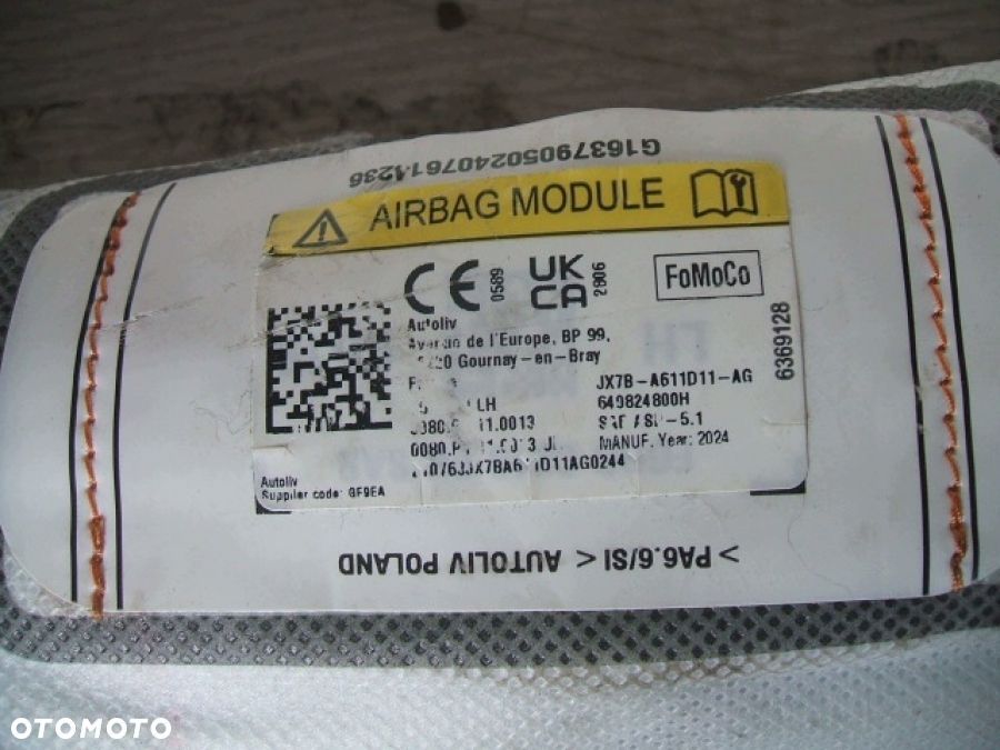 FORD FOCUS MK4 KURTYNA AIRBAG PODUSZKA w FOTEL LEWA JX7B-A042D95-BG - 4