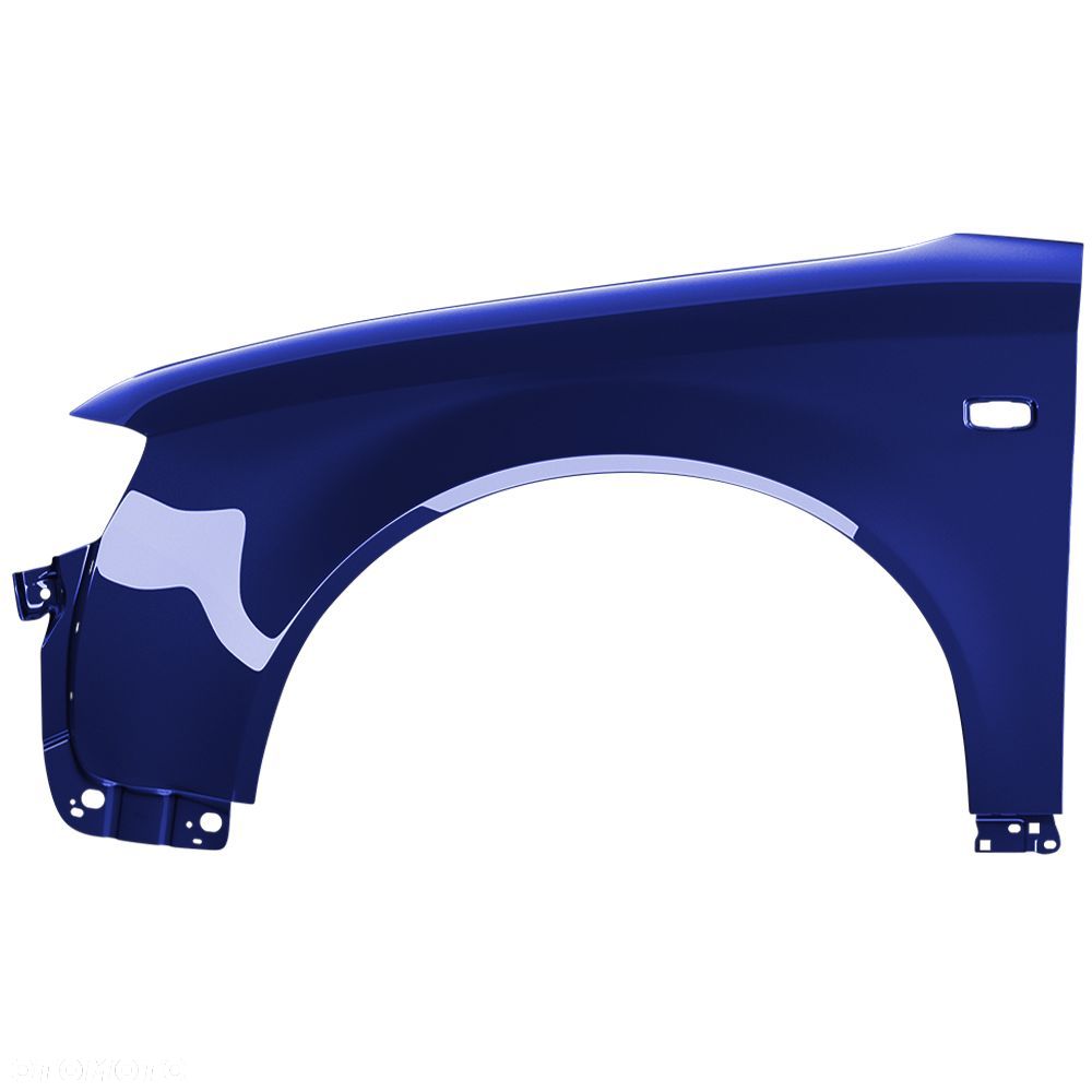 BLU Błotnik AUDI A4 B6 LZ5K lewy niebieski 00-04 przód ocynk SantorinBlau - 2