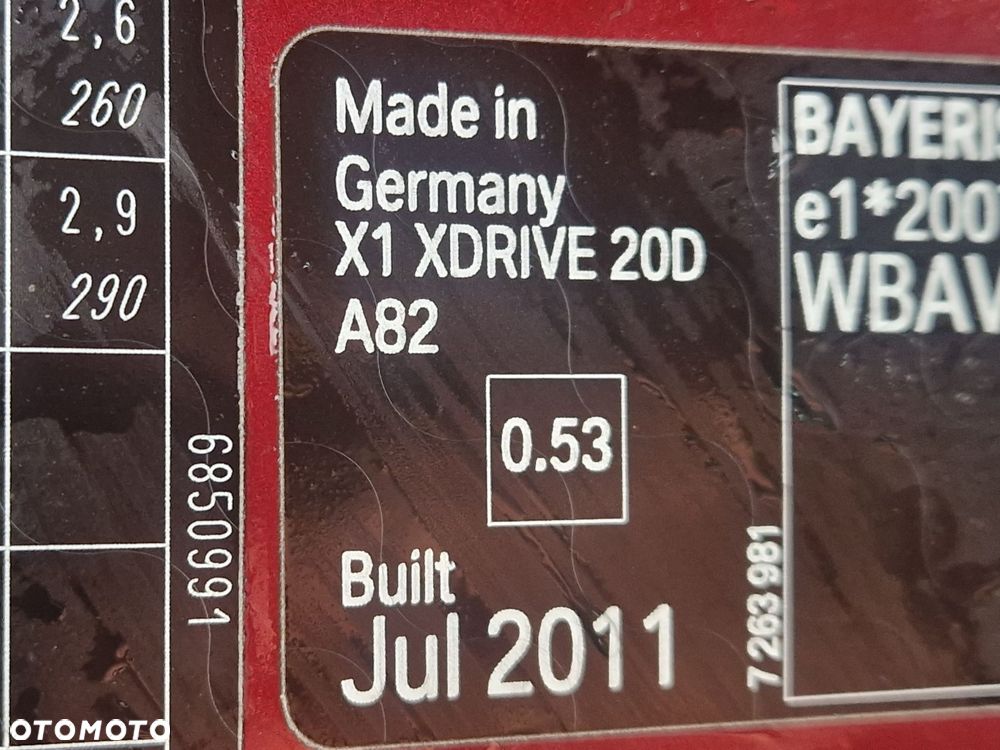 BŁOTNIK PRAWY PRZEDNI BMW X1 E84 A82 - 9
