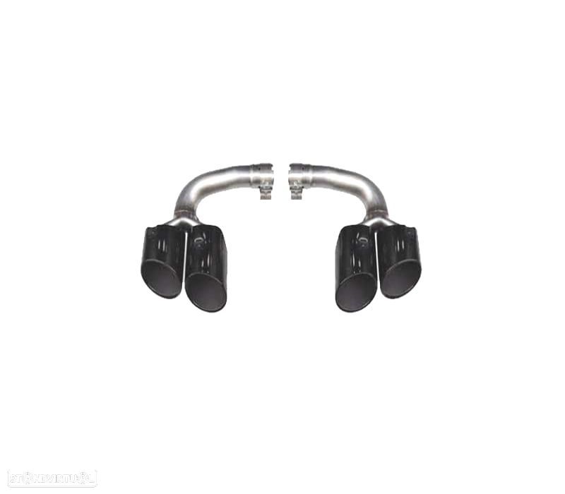 PONTEIRAS DE ESCAPE PORSCHE CAYENNE 17- LOOK S PRETO - 3