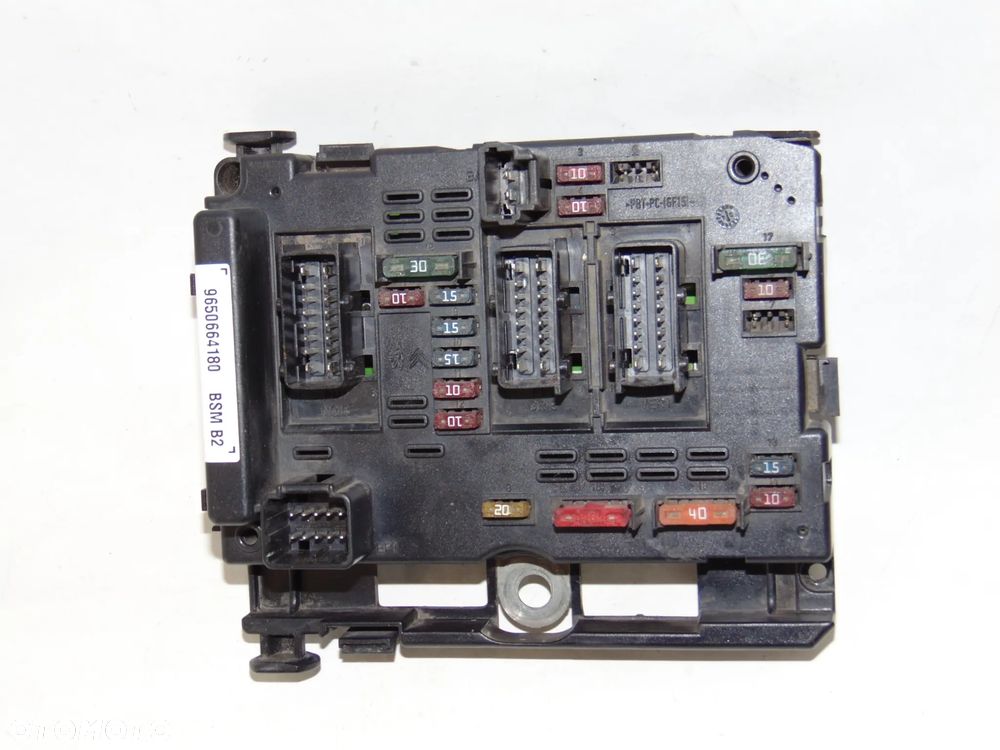 Moduł sterownik BSM skrzynka puszka bezpieczników 9650664180 Citroen C2 C3 C5 Berlingo I Xsara Picasso Peugeot 206 307 Partner - 4