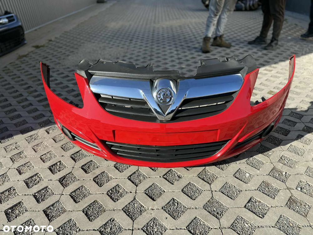 Opel Corsa D Zderzak przedni przód Z547 kompletny halogeny grill - 7