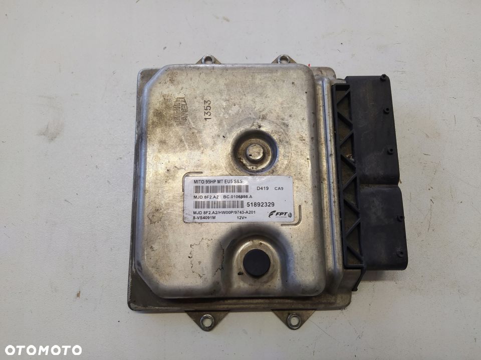 KOMPUTER STEROWNIK MITO MJD8F2.A2 51892329 CZYSTY - 1