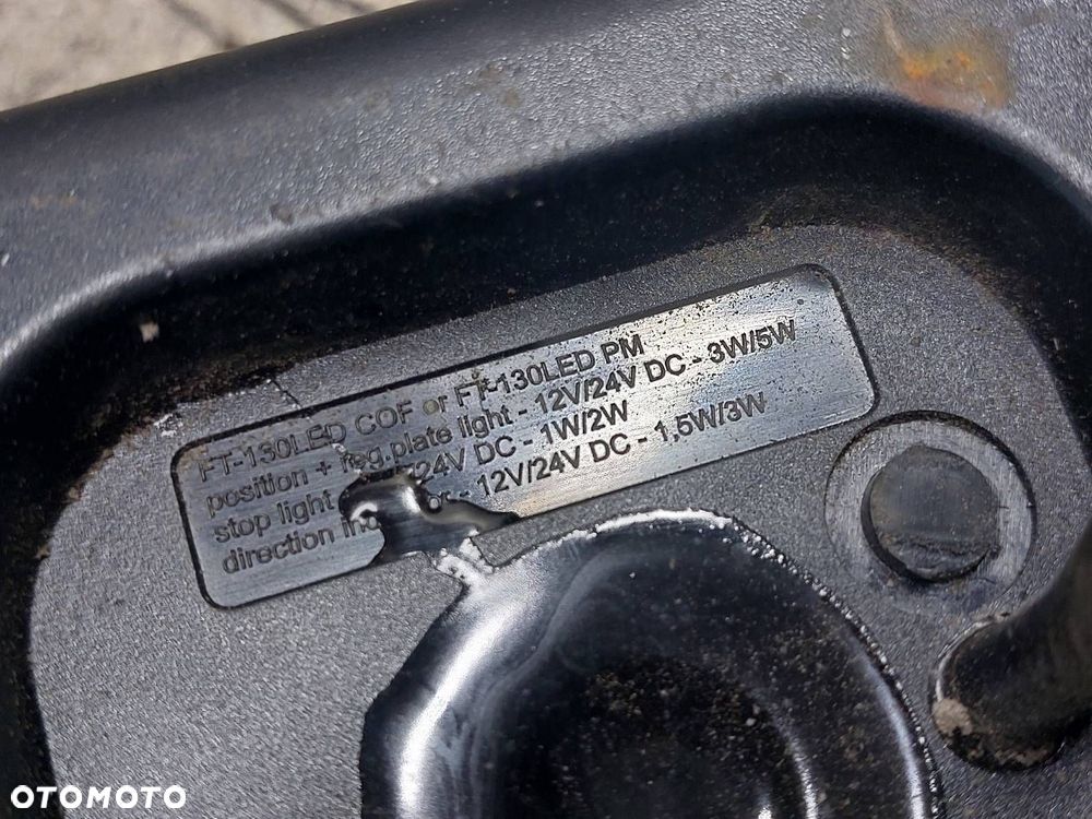 LAMPA LEWY TYŁ + PRAWY TYŁ DOKA LAWETA PRZYCZEPKA FRISTOM FT-130 COF - 13