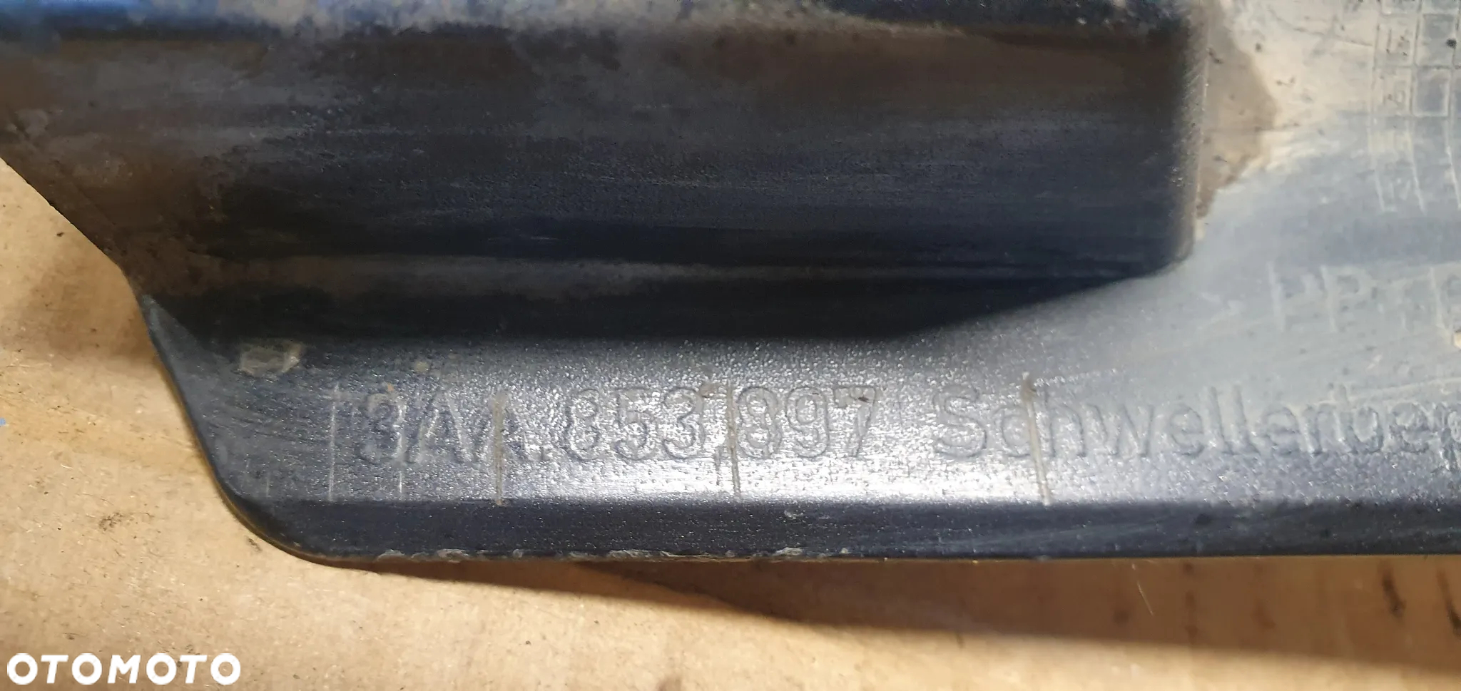 Listwa progowa osłona progu zaślepka lewy tył VW Passat B7 LC8Z 3AA853897 - 7