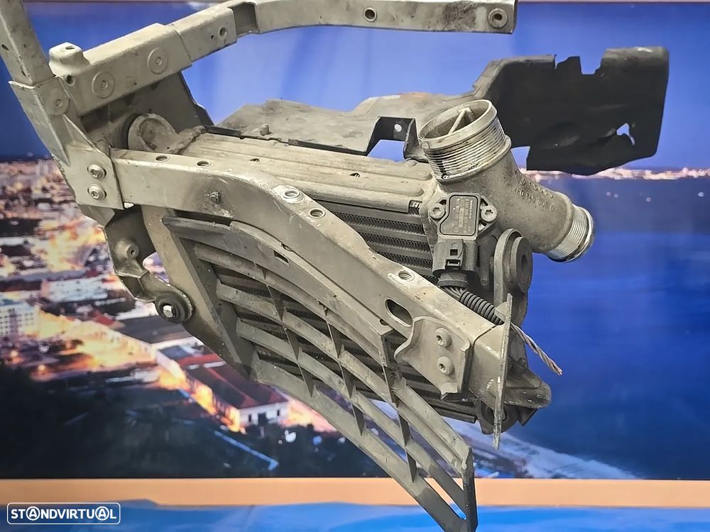 Conjunto Intercooler + Suporte + Resguardo ORIGINAIS para Audi A8 D3 4E (2003–2010) Lado Esquerdo - 11