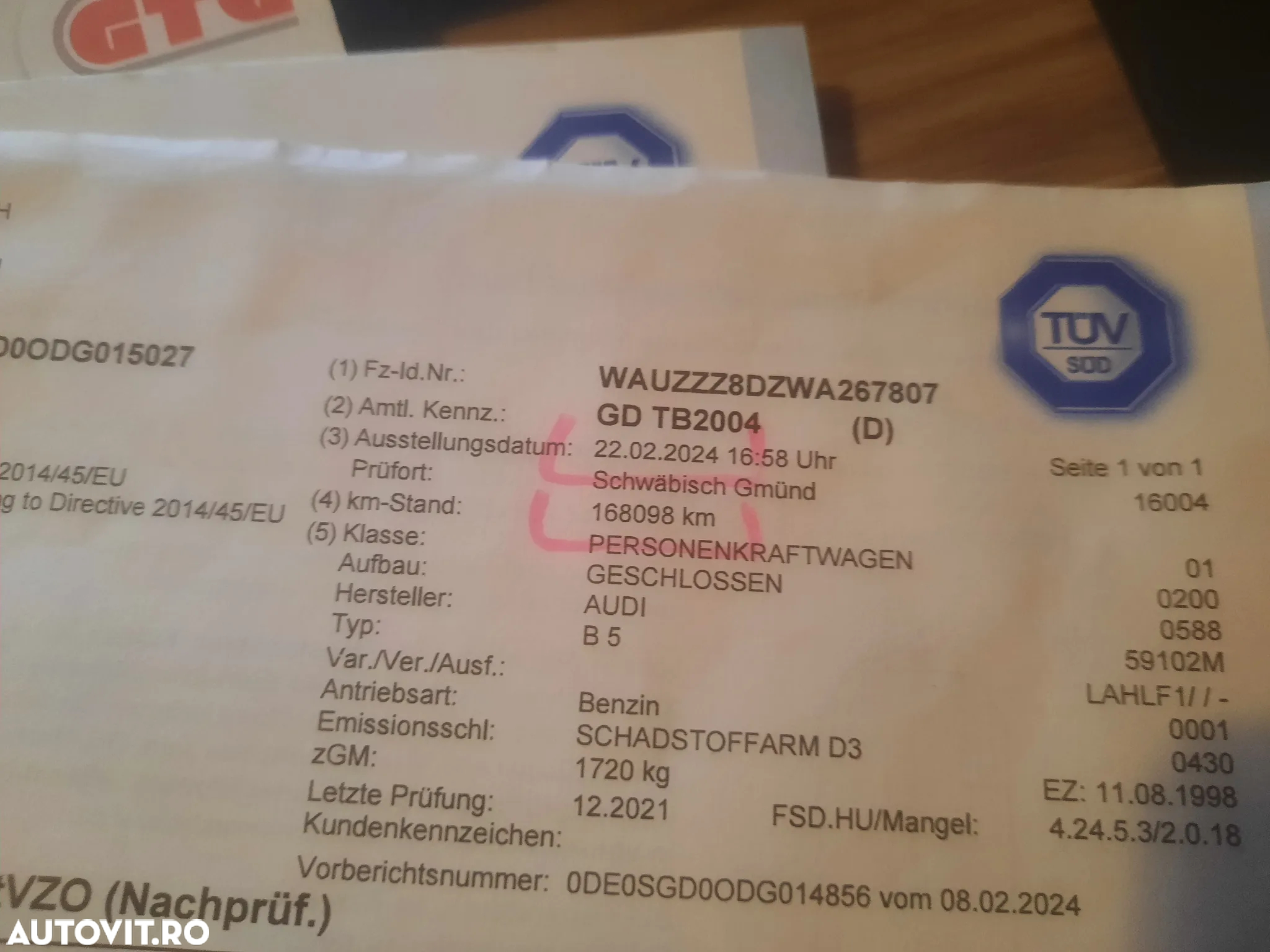 Audi A4 1.6 - 20