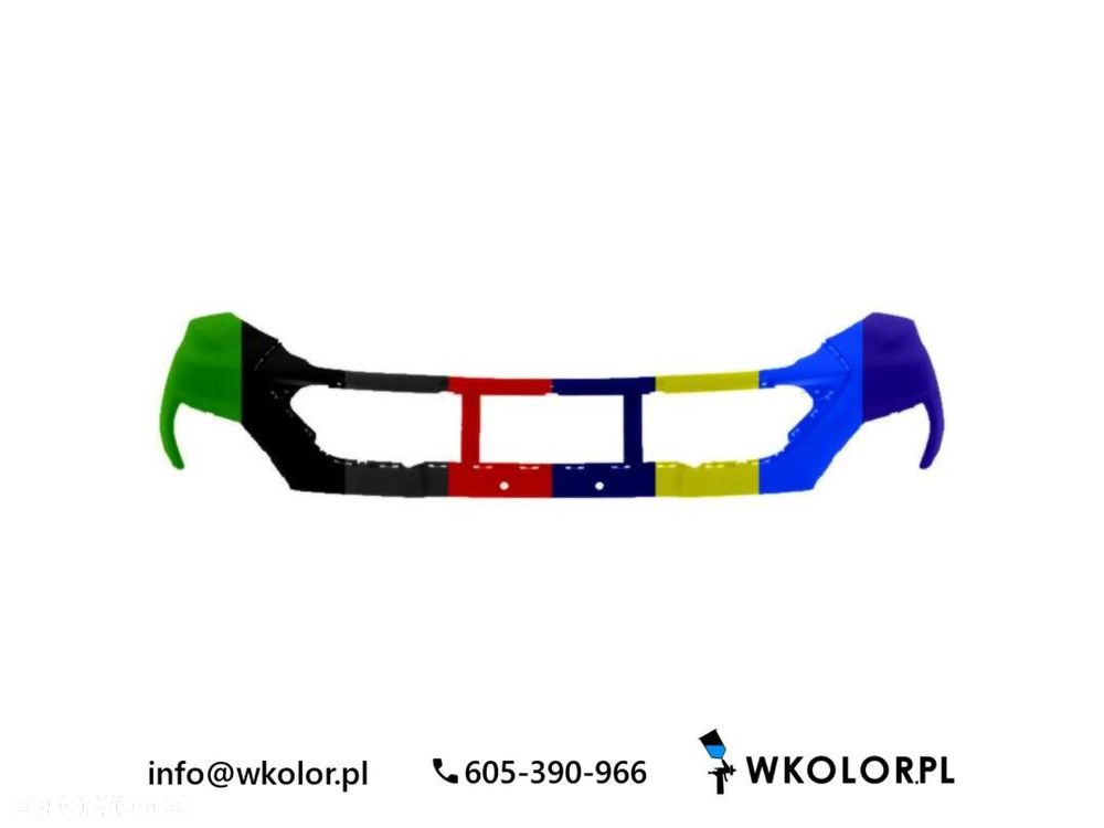 NOWY ZDERZAK FORD TRANSIT CONNECT NADWOZIE WIELKOPRZESTRZENNE 2019-2023 LAKIEROWANY W KOLOR - 1