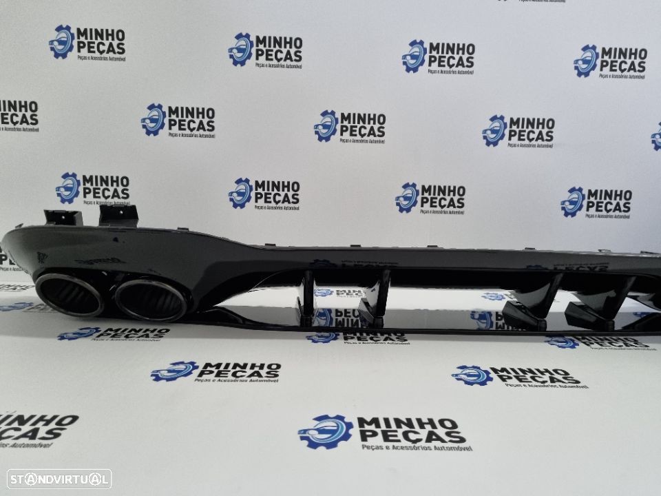 Difusor Traseiro Mercedes Class A (W177) Look A45 (Ponteiras Pretas) - 7