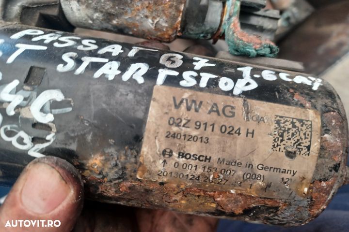 Electromotor 02Z911024H  0001153007  STAR STOP Volkswagen VW Passat B - 6