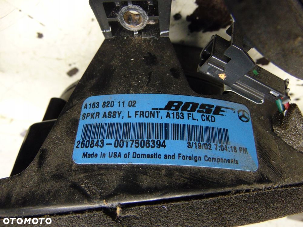 GŁOŚNIK BASOWY BOSE SUBWOOFER WZMACZNIAC GŁOŚNIKI KPL MERCEDES ML W163 LIFT - 10