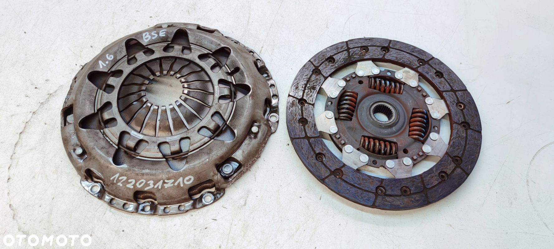 SPRZĘGŁO TARACZA DOCISK AUDI VOLKSWAGEN SEAT SKODA 1.6 MPI BSE 122031710 - 1