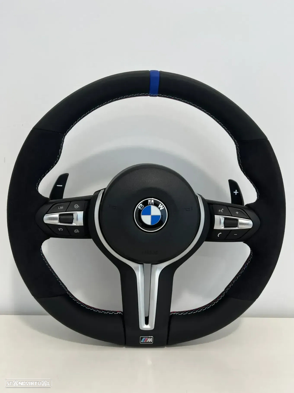 Volante Alcântara Pack M com patilhas Bmw F20/ F30 / F31