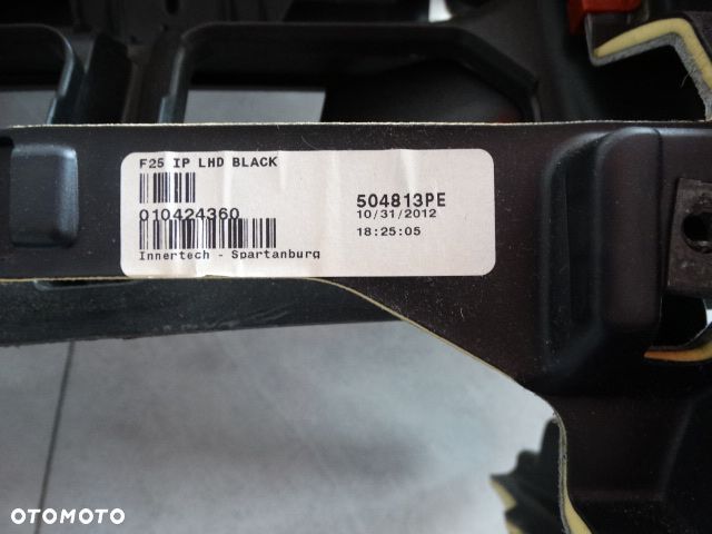 BMW X3 F25  X4 F26 Euro USA Org Konsola Deska Kokpit Airbag Poduszka Poduszki Kurtyna Kutyny Pasy Napinacz Napinacze Klema Oryginał Nieregenerowane - 11