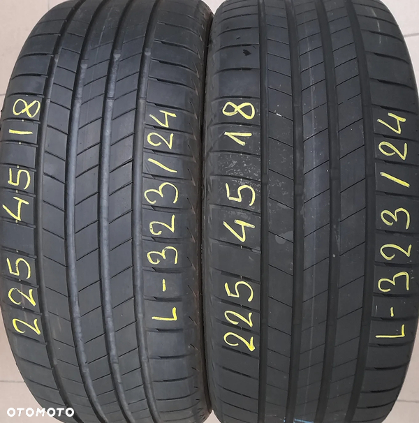 225/45r18 91Y (L323/24)003 2szt 6/7mm T005 Turanza BRIDGESTONE 2020r LETNIE