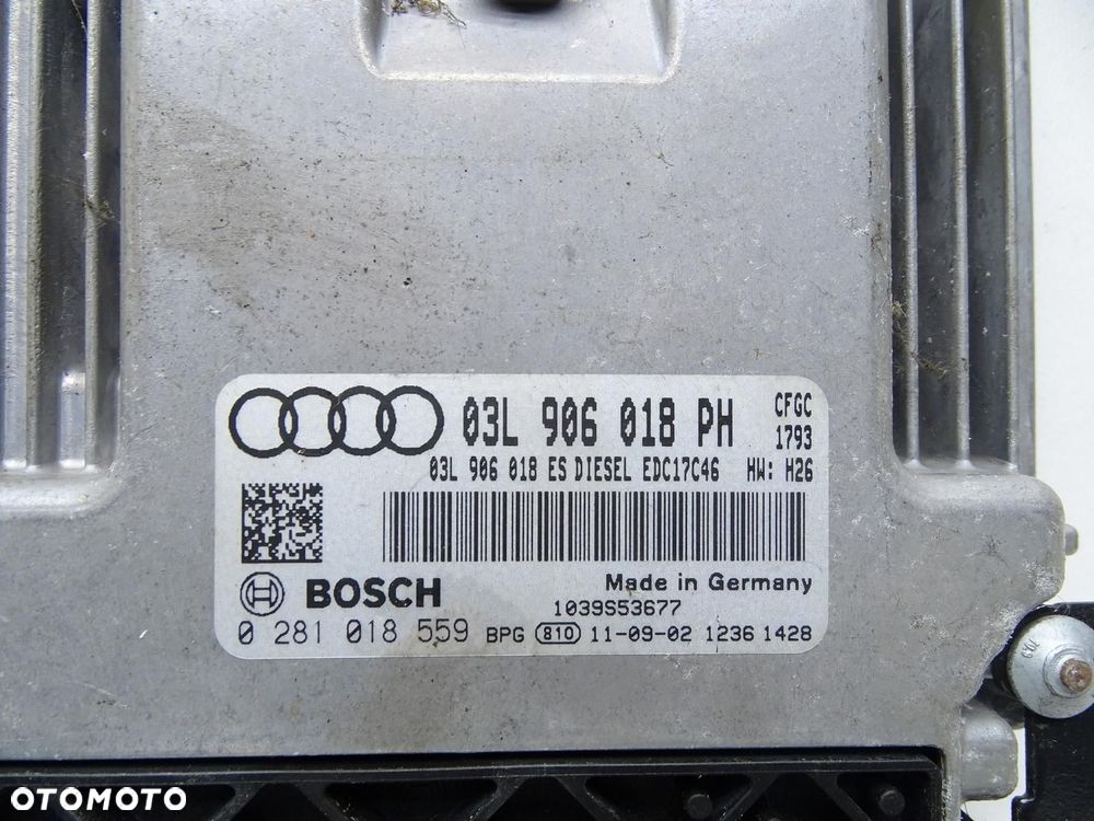 KOMPUTER STEROWNIK SILNIKA 03L906018PH AUDI Q3 8U 2.0 TDI CFG - 4