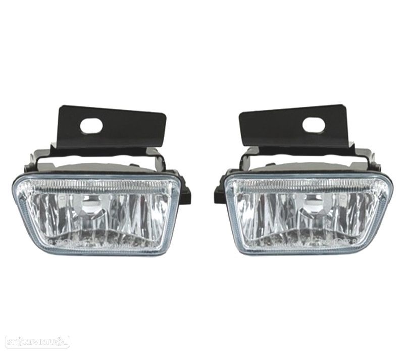 FARÓIS DE NEVOEIRO VOLKSWAGEN VW GOLF 2 83-91 FUNDO CROMADO - 1