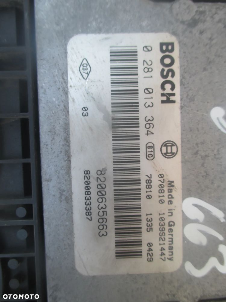 sterownik komputer Trafic Vivaro Master Movano 0281013364 0200635663 8200833387 - 2