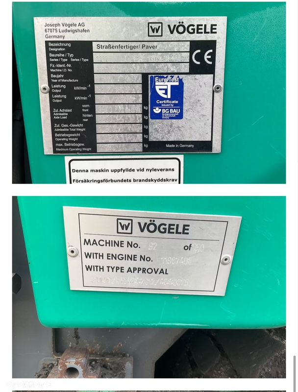 Vogele SUPER 1303-3i Roscielacz asfaltu układarka masy bitumicznej - 12
