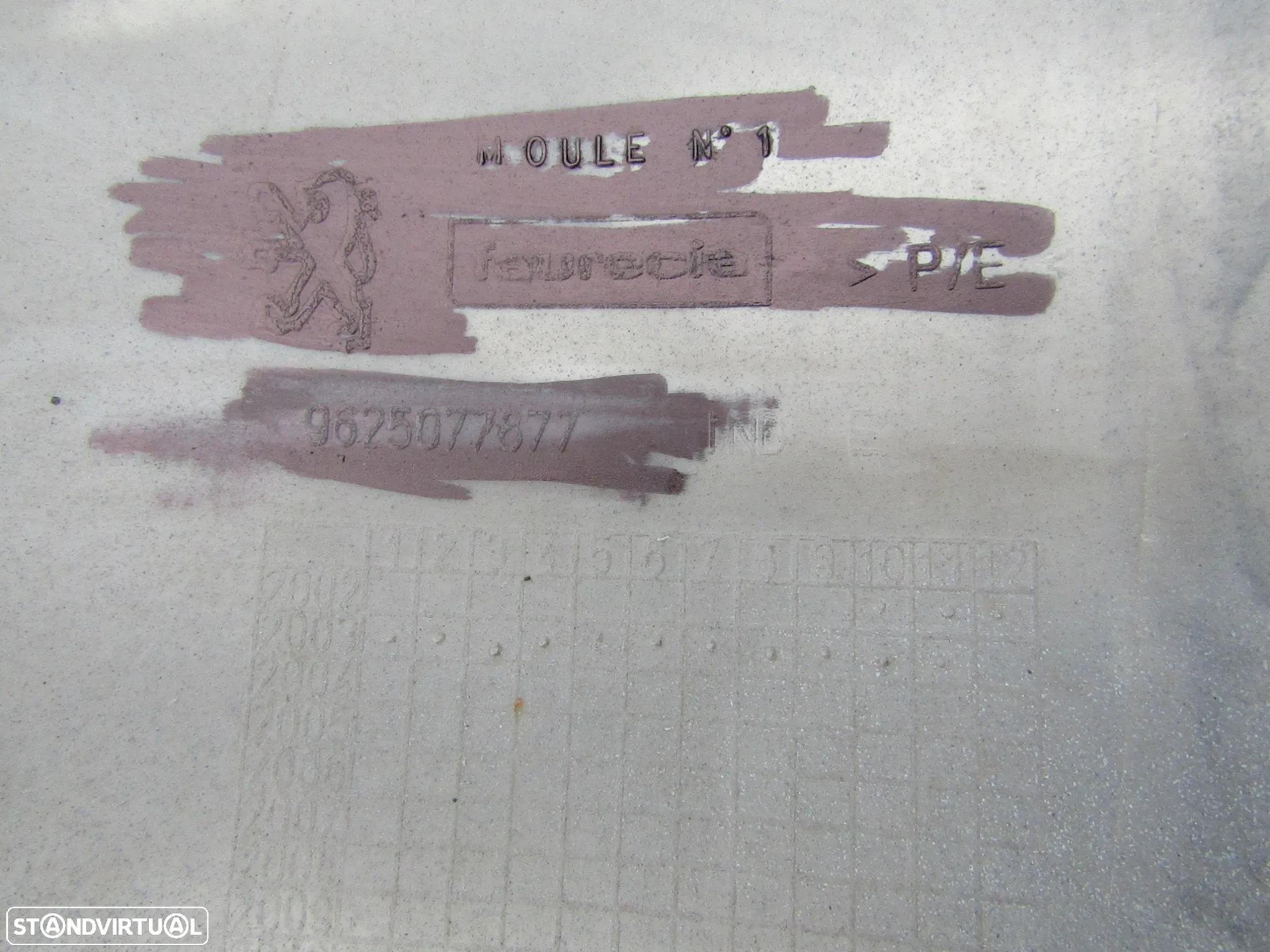 Para-choques tras Peugeot 206 SPORT ref.9625077877ano 2001 original (ver detalhes) - 9