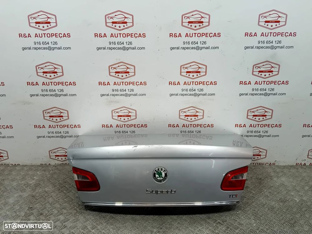 Tampa Porta Mala Skoda Superb II 2 Sedan Original - 2