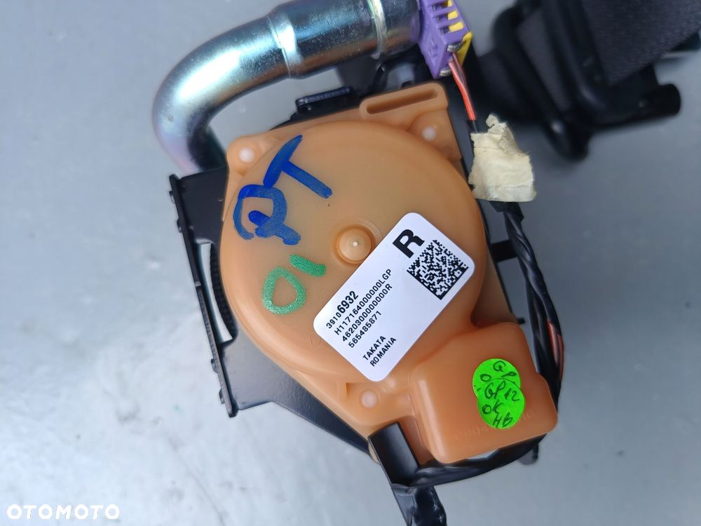 opel insignia b 17r-> pas bezpieczeństwa prawy tył 39106932 - 2