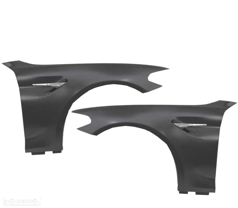 KIT 2 GUARDA-LAMAS PARA BMW SÉRIE 5 BMW G30 G31 17- LOOK M5 CROMO - 5