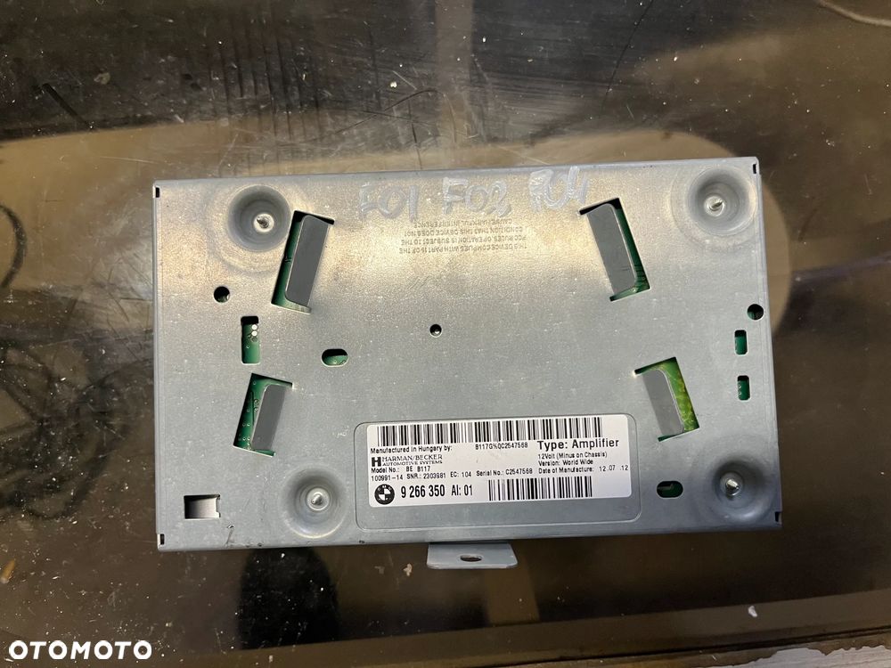 BMW F01 F02 F04 WZMACNIACZ AUDIO WZMACNIACZ SYSTEMU HIFI HARMAN BECKER 9266350 - 2