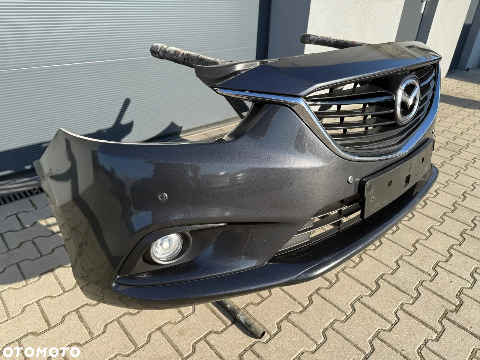 MAZDA 6 III GJ 12-17 ZDERZAK PRZÓD GRILL CZUJNIKI PDC KOMPLETNY KOLOR 42A - 6