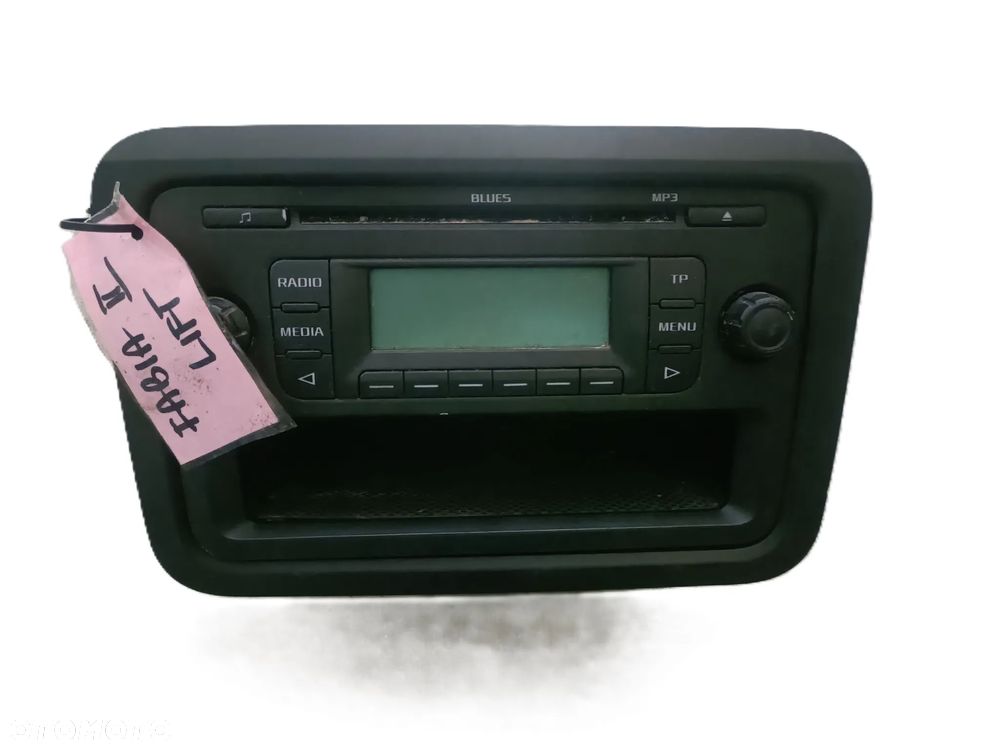 SKODA FABIA II LIFT 07-14 r. radioodtwarzacz radioodbiornik radio 5J0035152A + - 1