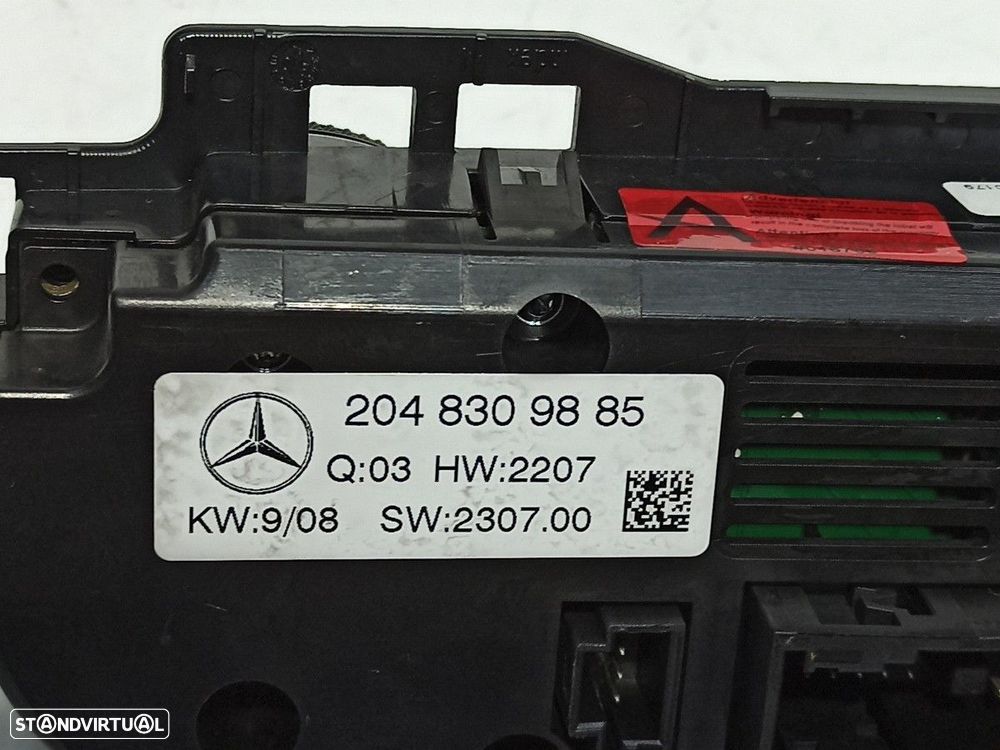 COMANDO CLIMATIZADOR MERCEDES CLASE C (W204) BERLINA C 200 CDI (204.007) - 4