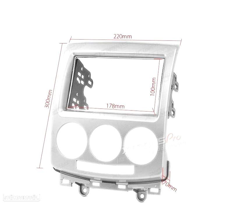 MOLDURA ADAPTADOR PARA RADIO 2-DIN PARA FORD MAZDA - 2