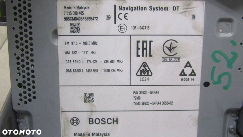 SUZUKI VITARA III RADIO NAWIGACJA 39920-54PA4 14- - 4